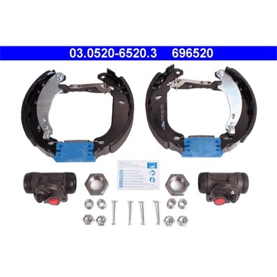 ATE Bremsbacken + Radzylinder vormontiert hinten für Peugeot 206 206+