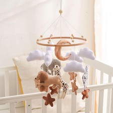 Nursery Crib Mobile Ornament Baby Nursery Decor Hanging Bed Bell Toy Montessori