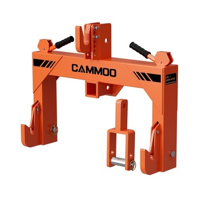 CAMMOO 3-Point Quick Hitch with 2'' Receiver, Orange | Extra Versatile Adapter...