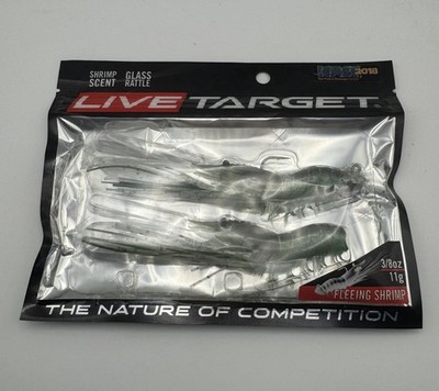 Live Target Fleeing Shrimp Lures 3 1/2  3/8 Oz. Brand New Sealed