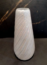 "LAVAI" LAMPSHADE IN MURANO GLASS, GOLD DECORATED, H 170 mm, HOLE 42 mm