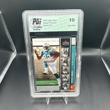 2005 Upper Deck NFL Players Rookie Premiere Ronnie Brown #5 Platinum RC PGI 10