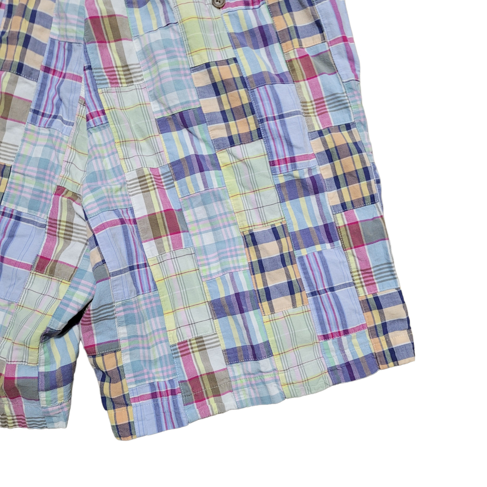 .Crew Patchwork Shorts 38 Men Multicolor Madras C… - image 17