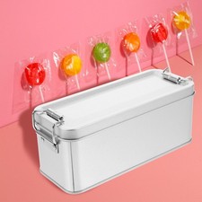 Cream Crackers Tin Nut Storage Container Chocolate Chip Cookies Biscuit Box