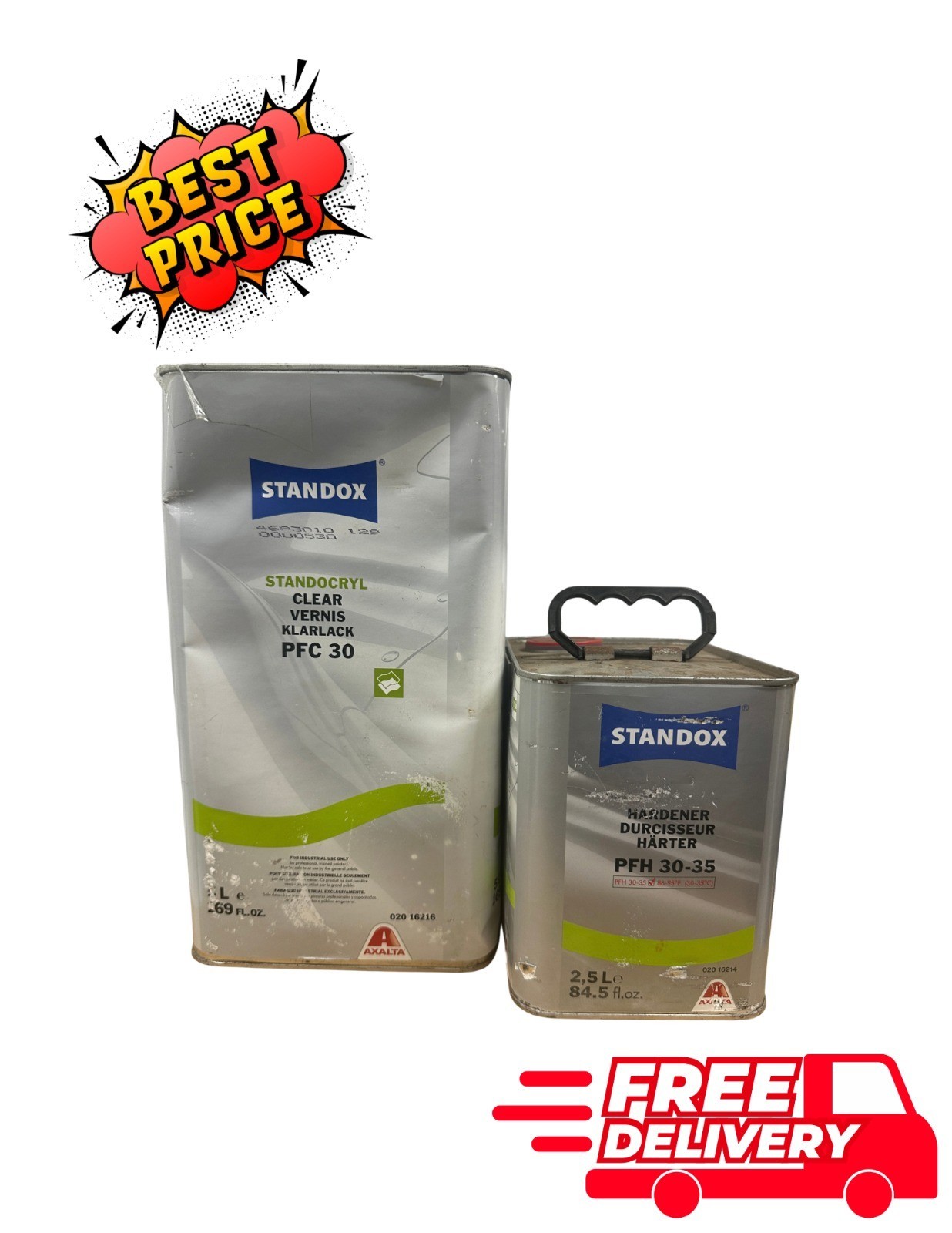 Standox PFC 30 Clearcoat 5L + PFH 30-35 Hardener 2.5L Axalta Clear Kit