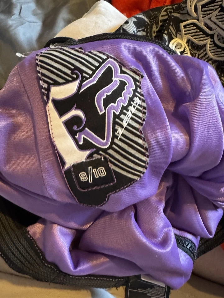 Pantalones de carreras Fox morados y grises talla 9/10 Foto 4 de 4