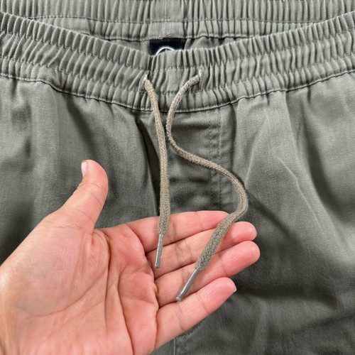Volcom Frickin Slim Joggers Pants Mens XXL Green Chinos Elastic Waist Athleisure - Picture 2 of 15