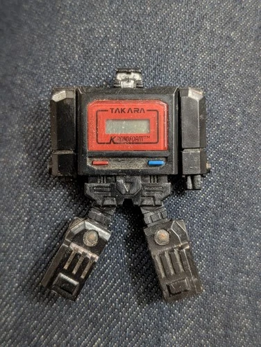 Vintage Takara Kronoform Transformer Black Red Robot Watch 1983 No Band Untested