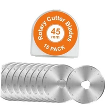 15 Packs 45mm Rotary Cutter Blades 45mm Quilting supplies Rotary 45mm-15 PCS