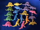 Vintage Diener Rubber Erasers Lot of 37 Dinosaurs Safari Itty Bittys — photo 2