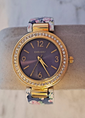 Embassy By Gruen EM4387L Women's 8'' Cuff With New Battery