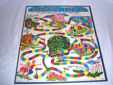 VINTAGE 1962 MILTON BRADLEY CANDY LAND REPLACEMENT BOARD ONLY ~ NICE