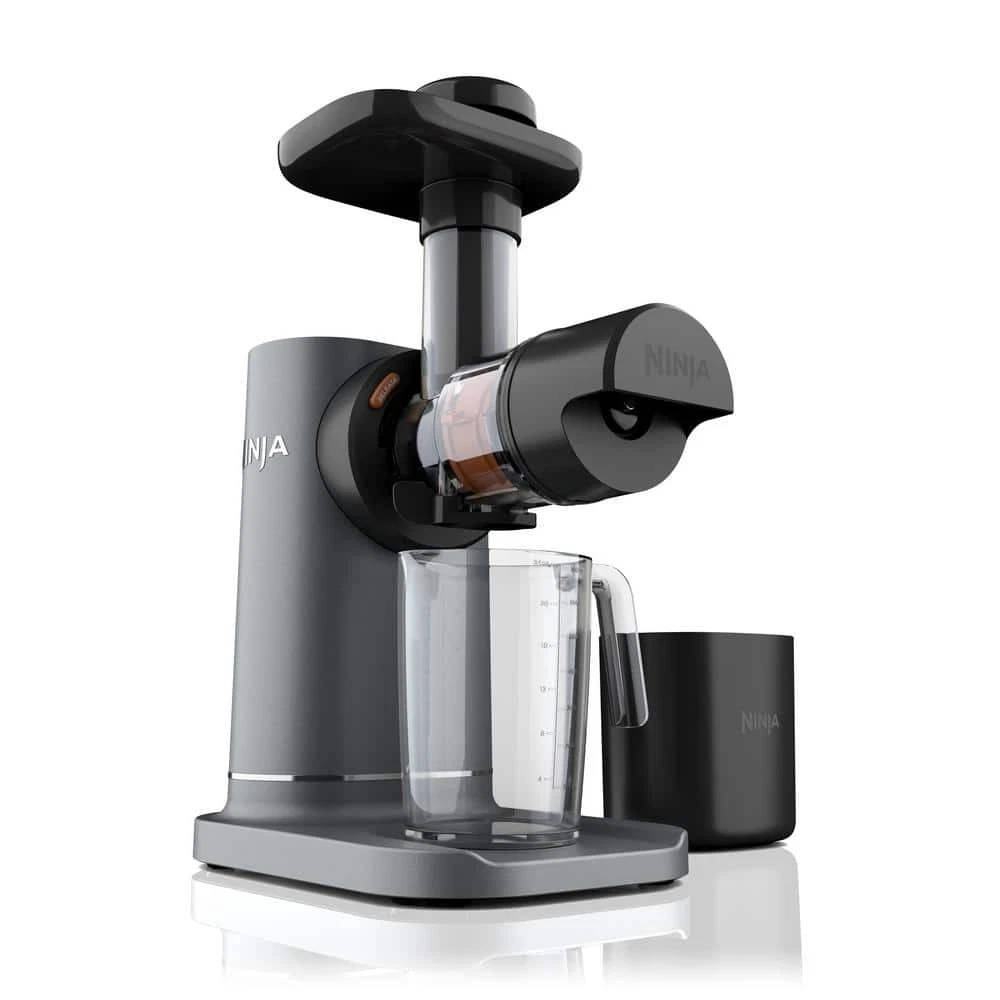 NINJA NeverClog 24oz Cold Press Juicer, Powerful Slow Juicer, Black