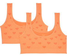 2er-Pack Bustiers Bustier  GR.158/164   neon orange NEU mit Etikett