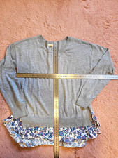 Esprit Damen Strickpullover Grau Rundhals Lan...
