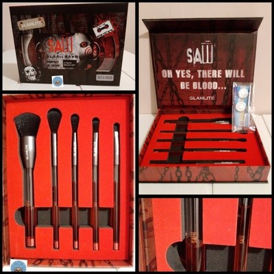 Glamlite X Saw: Blutbad 5-teiliges Make-up Pinsel Set # Billy Blade Horror Geschenk 