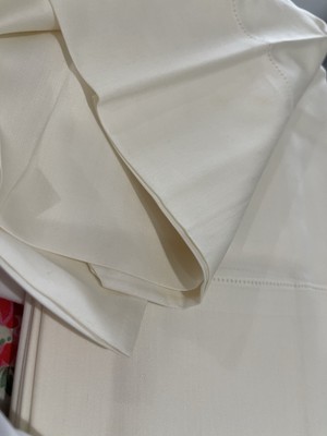 Signoria Di Firenze Italy NWT 2pc King Cases 100% Cotton Sateen Ivory SOFT