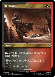 Terminate (Foil Etched) 251/324 - Universes Beyond: Assassin's Creed