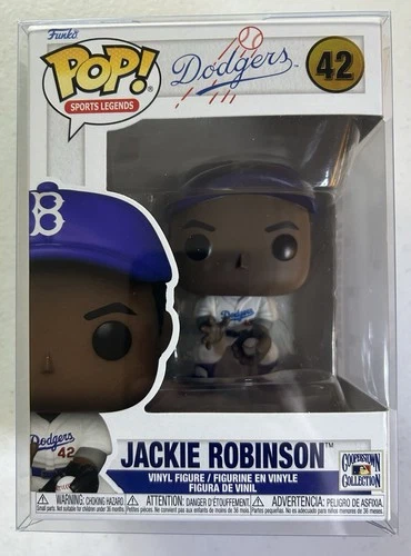 Funko Pop! MLB Legends Jackie Robinson #42 Dodgers Vinyl Figure W/ Protector