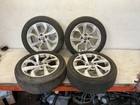 VAUXHALL CORSA E 2016 SET OF ALLOY WHEELS 195 55 R16 3 TYRES ARE GOOD 1 BAD