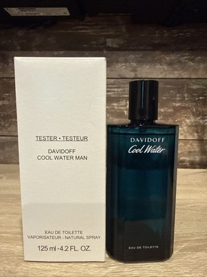 Cool Water by Davidoff Cologne for Men 4.2 oz Brand New Tester With Cap