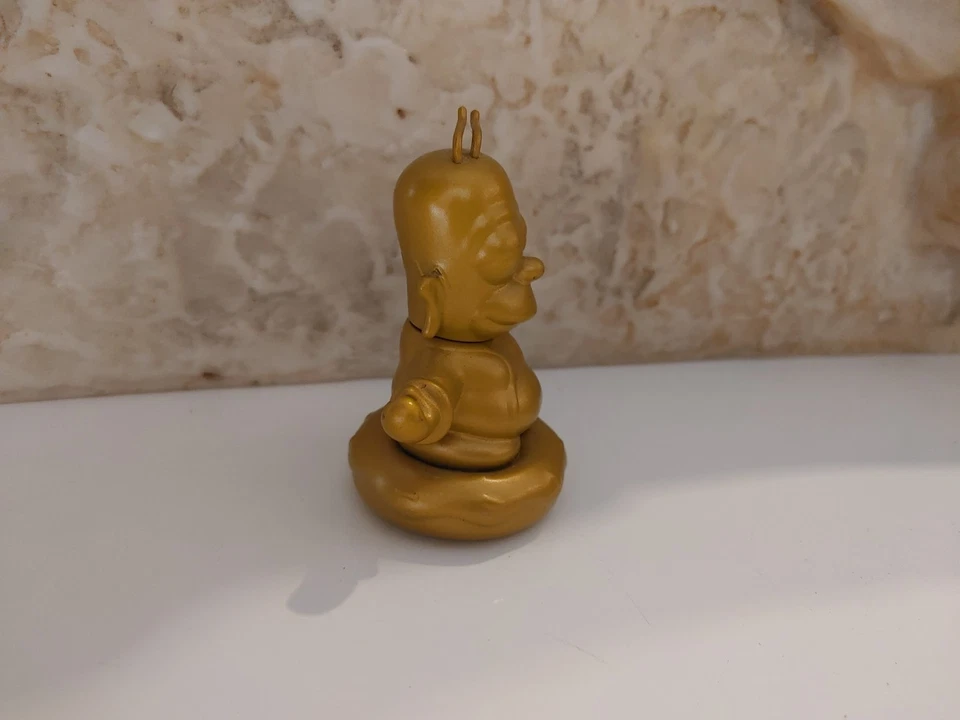 3" Homer Simpson Gold Buddah Kidrobot Collectible Loot Crate Matt Groening - Image 4 of 4