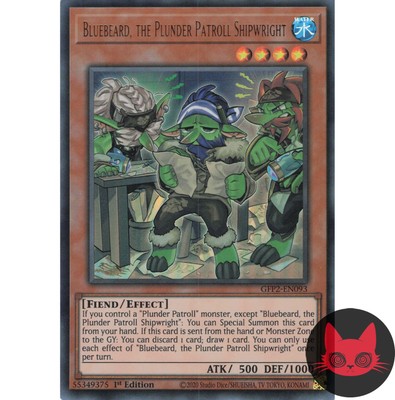 Yugioh Blaubart, der Plündererpatrouille Schiffsbauer GFP2-DE093 Ultra Rare 1. Auflage NM