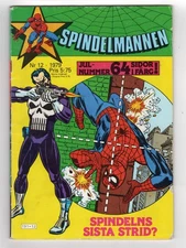 1974 MARVEL AMAZING SPIDER-MAN #129 & #126-#128 1ST APP OF PUNISHER RARE SWEDEN