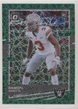 2020 Panini Donruss Optic Rookies Green Velocity Prizm Damon Arnette #106 00dh