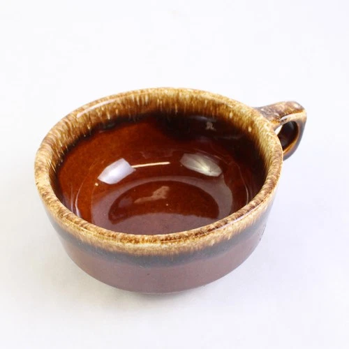 Hull Pottery Glazed Brown Oven-Proof Soup Mug