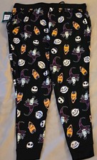 Disney Women XL Nightmare Before Christmas Jack Skellington Jogger Pajama Pants