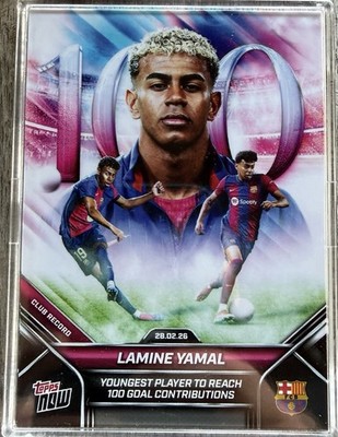 Topps Now Lamine Yamal Youngest Player Club Record  #005 FC Barcelona 25/26