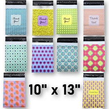 10 x 13 Poly Mailer 2.4Mil Shipping Bags Envelope  Designer Prints 50 - 1000pcs