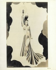 Ziegfeld Girl 1941 Vintage Set of 2 Sepia 8x10 Glossy Photos NY Art Contest