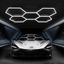 Hexagon Garage Lights, High Brightness 168W 6500K 18480Lumens Honeycomb Hexag...