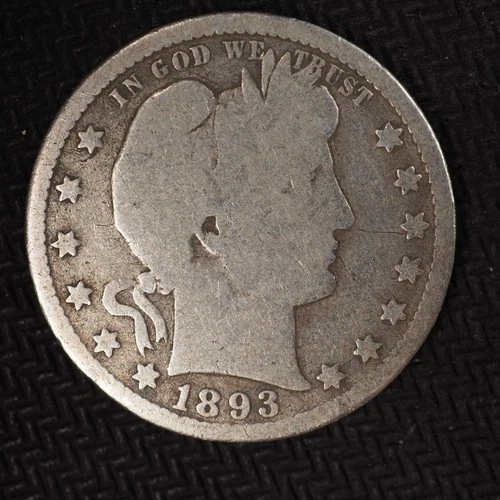 1893  * O*  BARBER SILVER QUARTER  **FREE SHIPPING**C2836