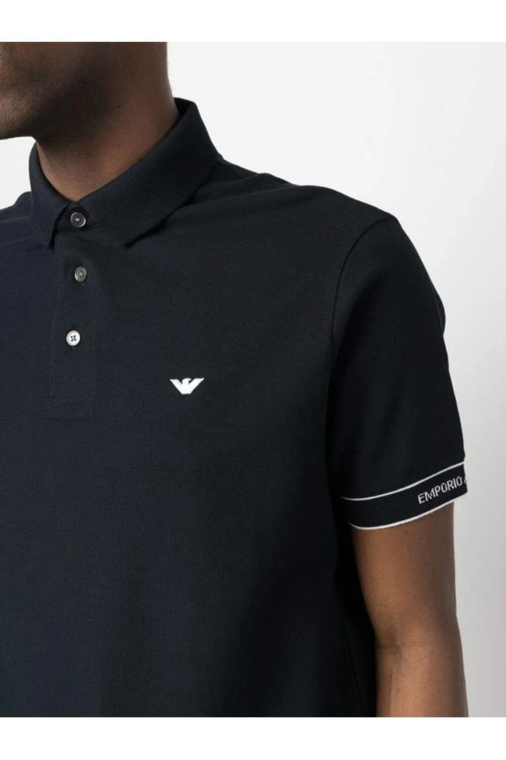 Emporio Armani Piquet Black Men's Polo T-shirt
Opens in a new window or tab