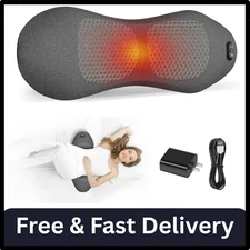 3 in 1 Smooth Spine Triple Fusion Back Massager with 118-Inch USB Cable, Heated