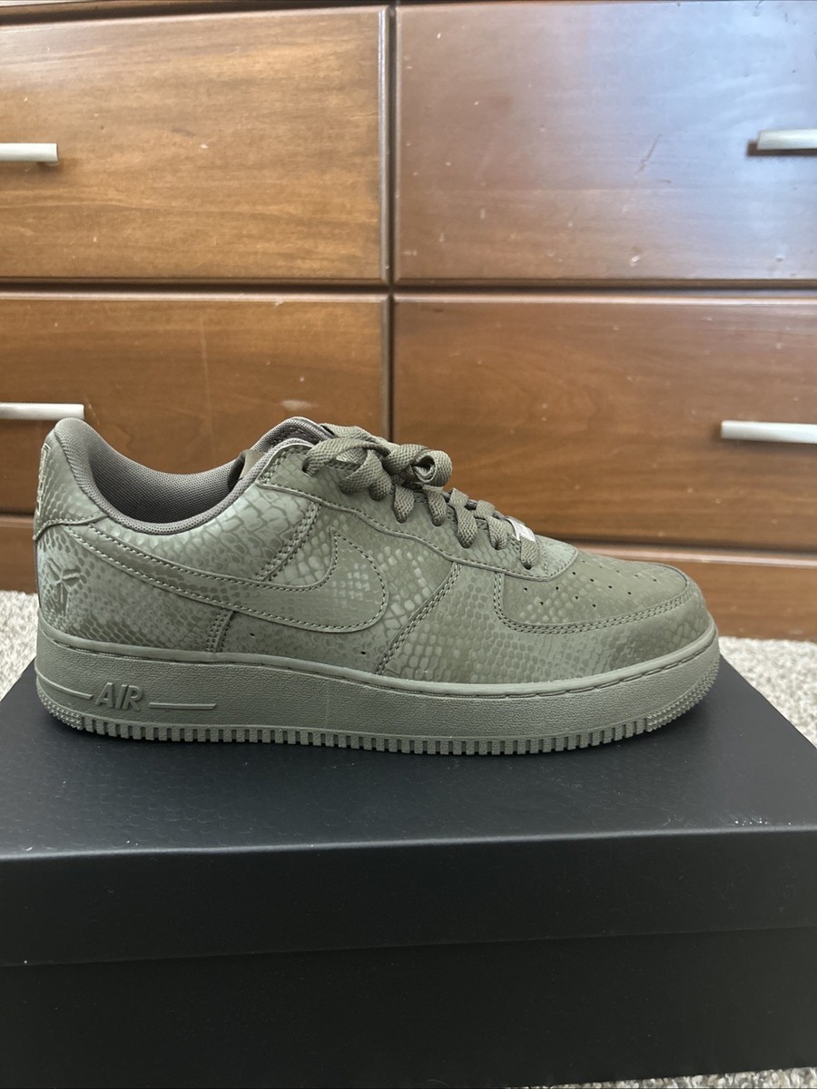 Kobe Bryant × Nike Air Force 1 Low QS Kobe Bryant x Nike Air Force 1 Low Cargo Khaki | eBay