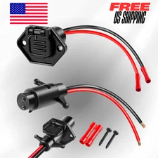 Trolling Motor Plug and Receptacle, Copper 2 Wire 8 Gauge 12V-24V Minn Kota Boat