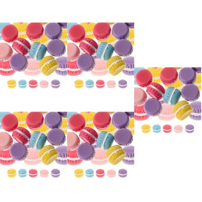  150 PCs niedliche Harzperlen Makkaron Harz Flachback Decor für Handwerk Telefon