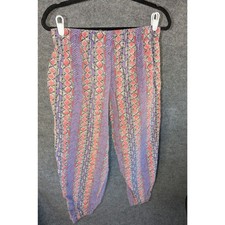 Vtg 90s International Baggyz Parachute Pants Men Medium Geometric MC Hammer USA