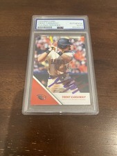 Trent Caraway Autographed Oregon State Beavers Onit Card PSA/DNA 2026 MLB Draft