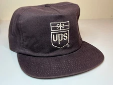 UPS Authentic Vintage Hat Baseball Cap NEW NOS Deadstock Brown Adjustable