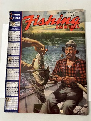 Sports Afield FISHING ANNUAL Magazine Rare  - 1943!