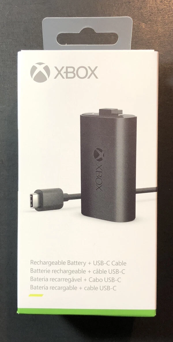 Official XBOX Play and Charge Kit [ Rechargeable Battery + USB-C Cable ]  NEW