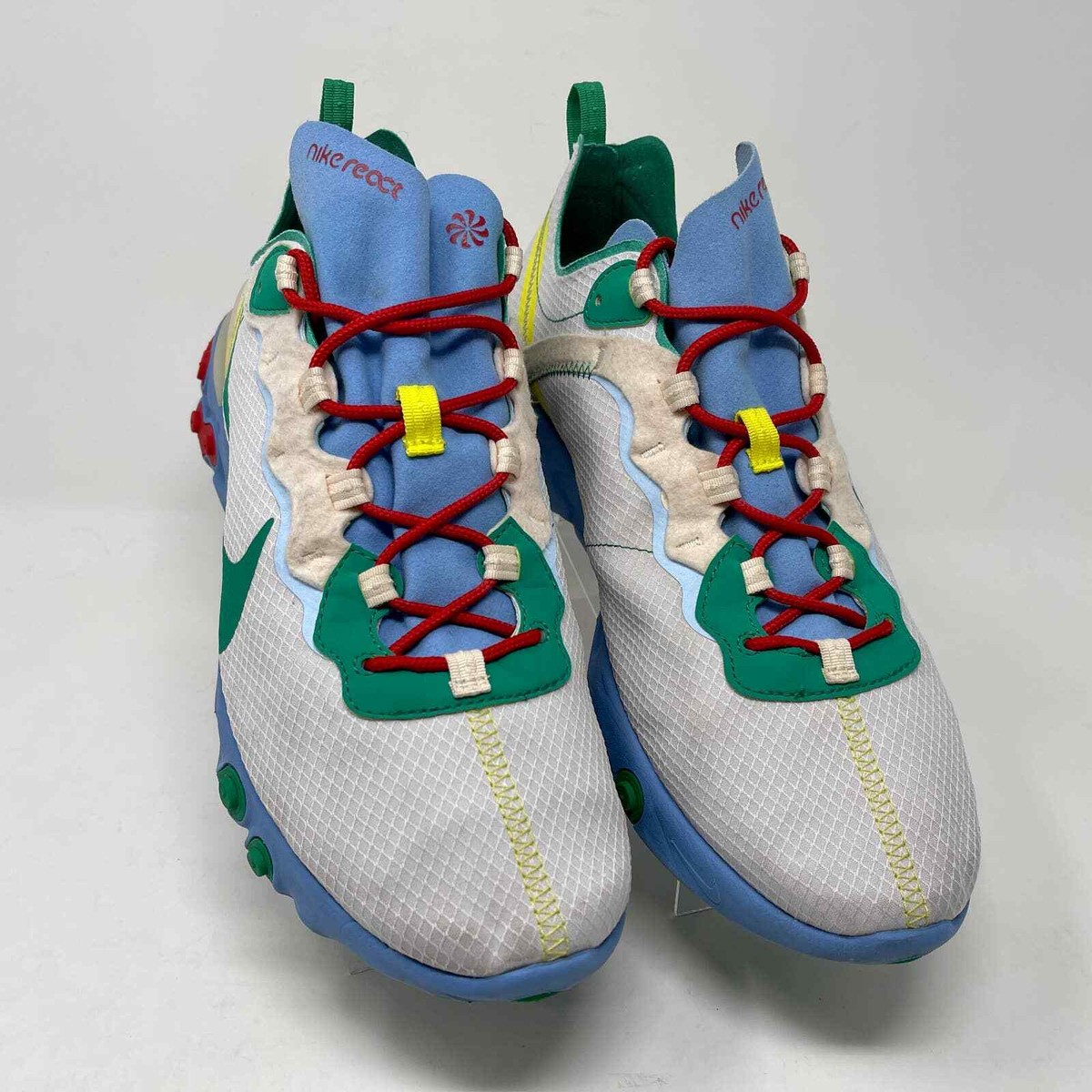 Nike React Element 55 SE Sneakers Mens 11 1/2 Blue White 2943 L.7.2 Nike React Element 55 SE Sneakers Mens 11 1/2 | Mercari main image 4