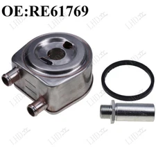 Oil Cooler For John Deere 6059 4039 4239 5.9L 6.8L 940 2355 2650 2755 RE61769*