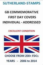 First Day Covers / FDC s - 2006 to 2014 - Choose from 200+ CHEAP