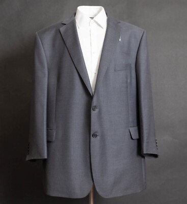 Ermenegildo Zegna Traveller Suit Wool Silk Grey Pinstripe 52R
